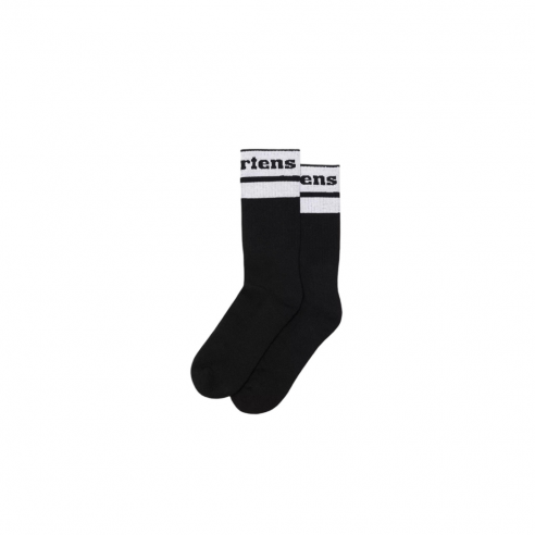 DR MARTENS ATHLETIC LOGO SOCK BLACK