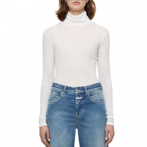 CLOSED TURTLE NECK LONGSLEEVE IVORY
