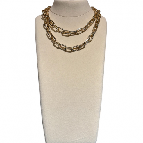 ALEVA' COLLANA SORRENTO SLIM ORO LUCIDO 90 CM 2
