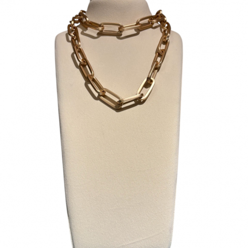 ALEVA' COLLANA VULCANO ORO OPACO 90CM