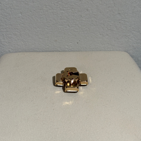 ALEVA' COPRIBOTTONE ORO PRUGNA CRYSTAL