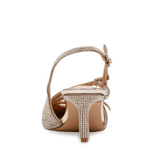 STEVE MADDEN LIANA-R GOLD CRYSTAL