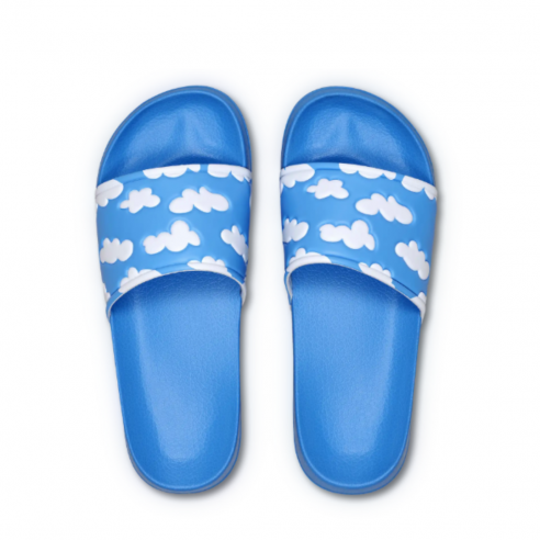 HAPPY SOCKS CLOUDY SLIDER LIGHT BLUE