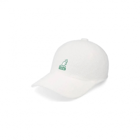 KANGOL BERMUDA ELASTIC SPACECAP WHITE