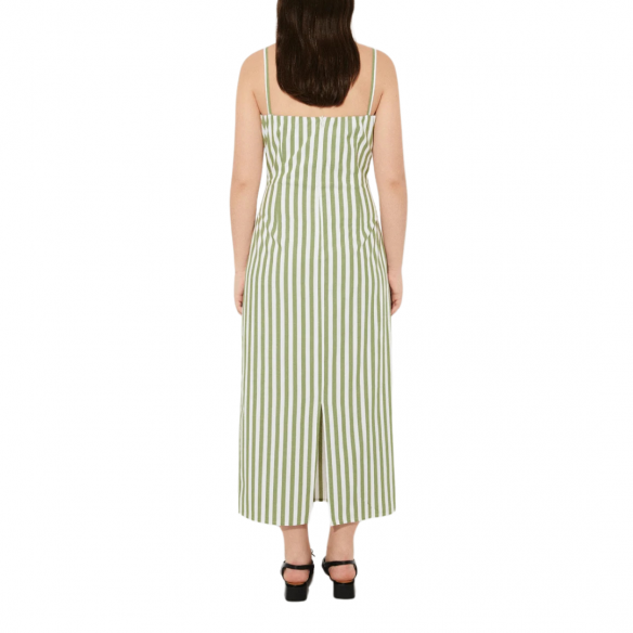 RITA ROW VIRIDIAN STRIPED MINI DRESS