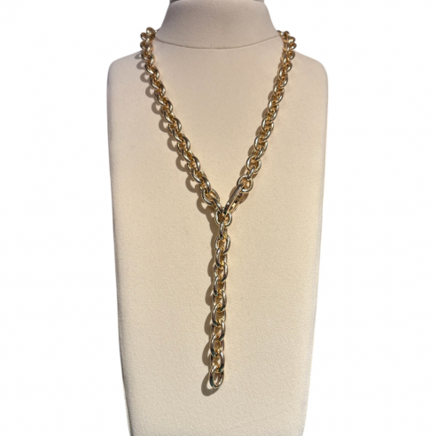 ALEVA' COLLANA NISIDA SLIM ORO LUCIDO 65 CM