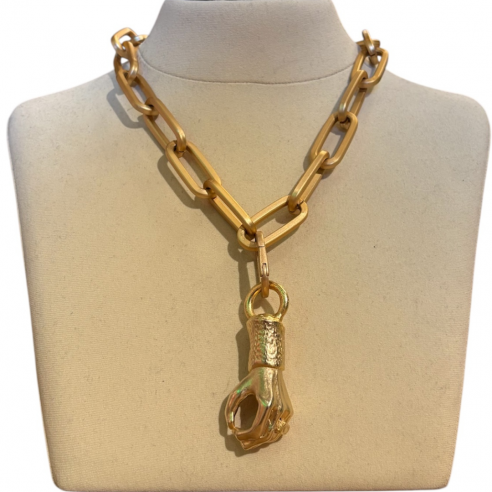 ALEVA' CIONDOLO MANO ORO