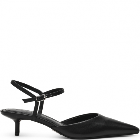 STEVE MADDEN ADELAIDE BLACK LEATHER