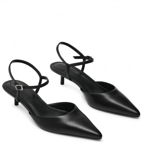 STEVE MADDEN ADELAIDE BLACK LEATHER