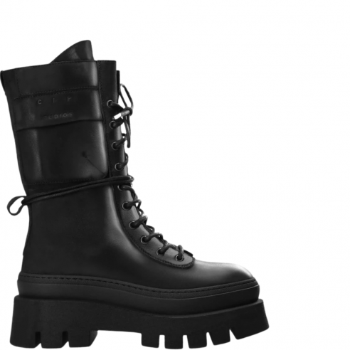 COPENHAGEN STUDIOS F5CPH691 LEATHER LACE-UP MID...