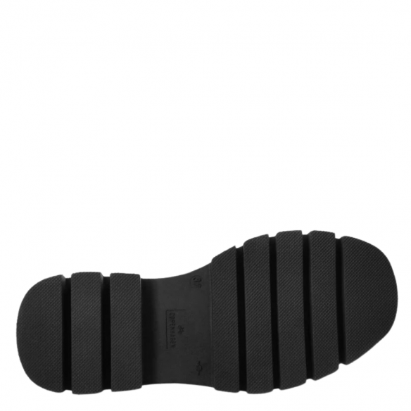 COPENHAGEN STUDIOS F5CPH691 LEATHER LACE-UP MID BOOT BLACK