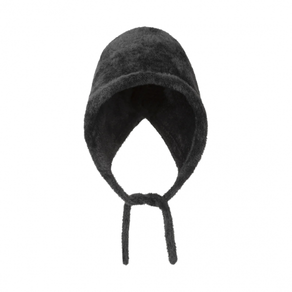 KANGOL FAUX FUR KNIT BONNET BLACK