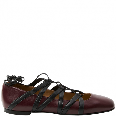 PROSPERINE 2735/NBX BALLERINA NAPPA BORDEAUX+N.NERA