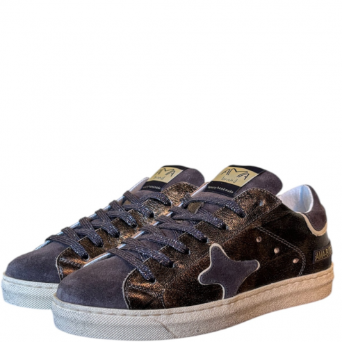 AMA BRAND 4306 SNEAK BRONZO/CAMOSCIO TDM