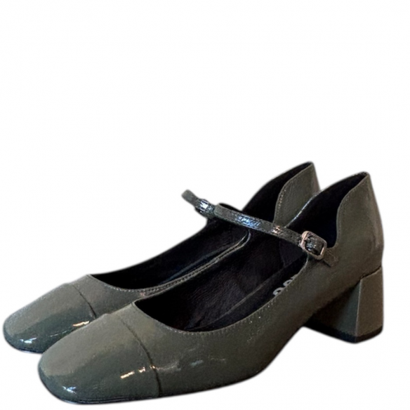 BIBI LOU 711Z21VK-I25 WRINKLED PATENT VERDE KAKI