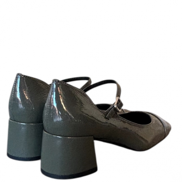 BIBI LOU 711Z21VK-I25 WRINKLED PATENT VERDE KAKI