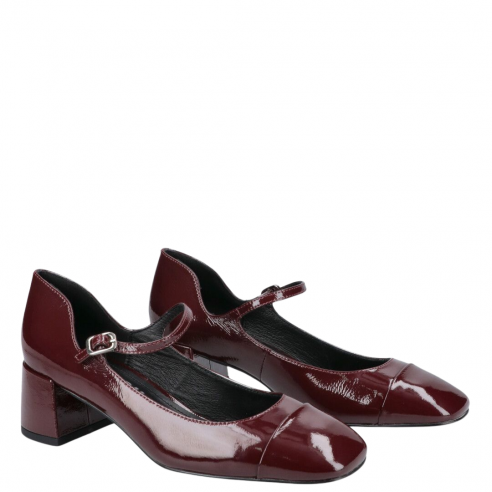 BIBI LOU 711Z21VK-I25 WRINKLED PATENT CARMIN 2