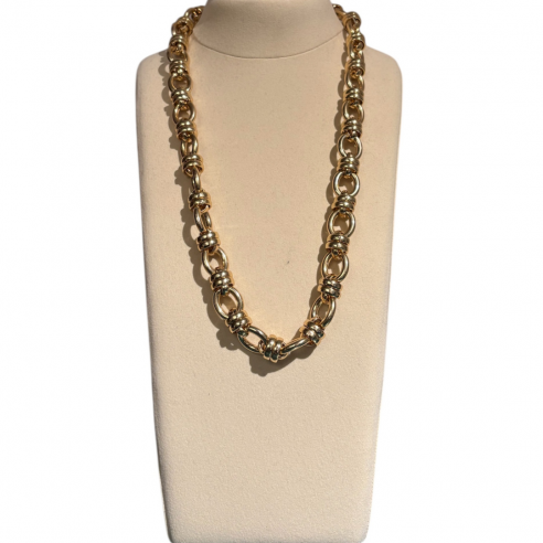 ALEVA' COLLANA NODO ORO LUCIDO 65CM