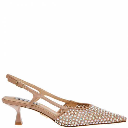 STEVE MADDEN LEGACI-MR CLEAR RHINESTONE MESH