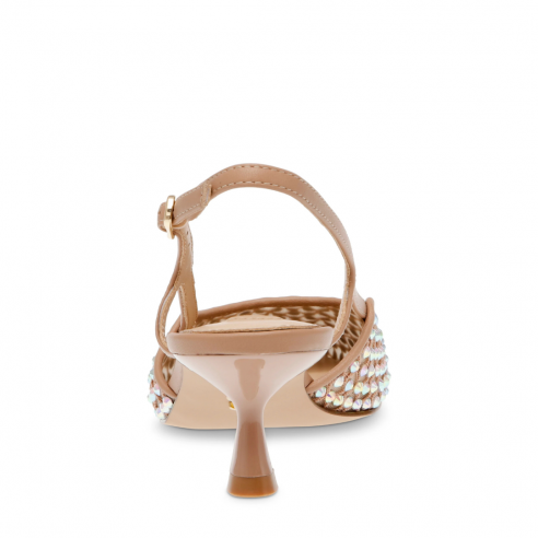 STEVE MADDEN LEGACI-MR CLEAR RHINESTONE MESH