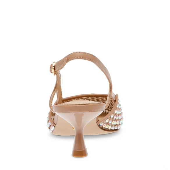 STEVE MADDEN LEGACI-MR CLEAR RHINESTONE MESH