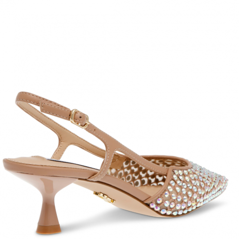 STEVE MADDEN LEGACI-MR CLEAR RHINESTONE MESH