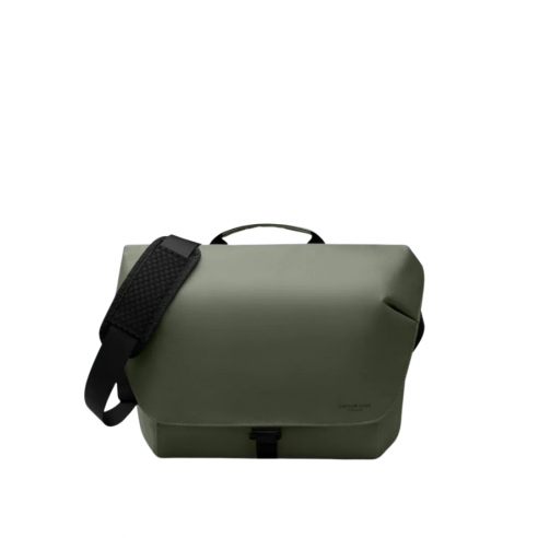 GASTON LUGA LIGHTWEIGHT DUOSEAL MESSENGER 14 OLIVE