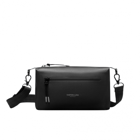 GASTON LUGA LIGHTWEIGHT DUOSEAL CROSSBODY BLACK