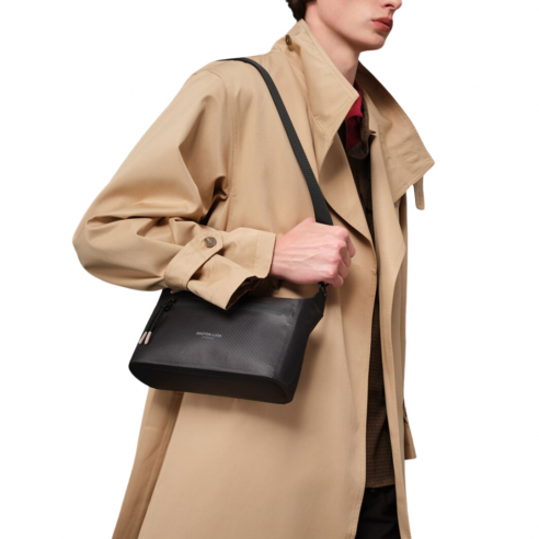 GASTON LUGA LIGHTWEIGHT DUOSEAL CROSSBODY BLACK 2