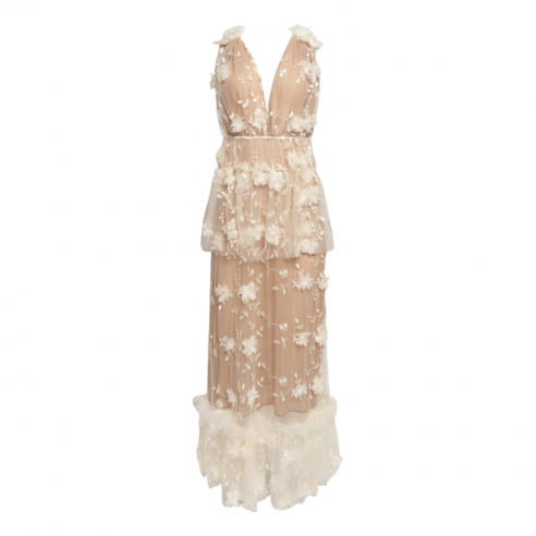 WEILI ZHENG S26DL11 WHITE FLOWER ABITO LUNGO...