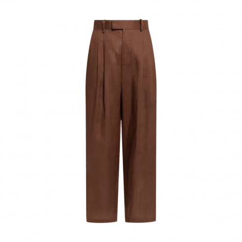 WEILI ZHENG S26PL11 PANTALONE DOPPIA PINCES IN...