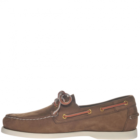 SEBAGO PORTLAND NUBUCK BROWN-DK YELLOW GOLD 2
