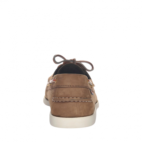 SEBAGO PORTLAND NUBUCK BROWN-DK YELLOW GOLD