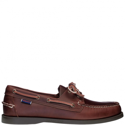 SEBAGO DOCKSIDES PORTLAND WAXED BROWN BROWN GUM