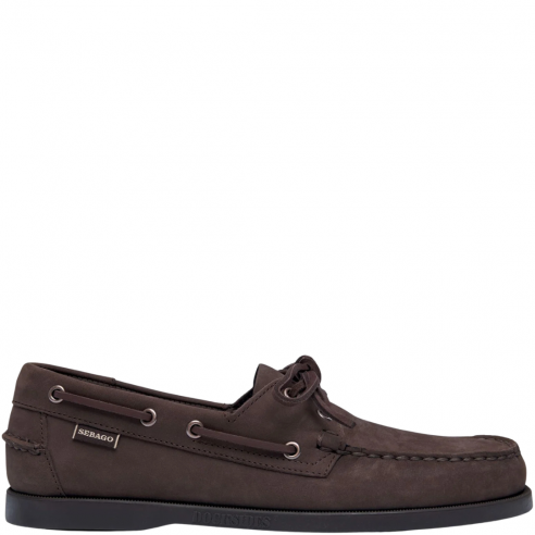 SEBAGO PORTLAND NABUCK TOTAL BROWN CHOCOLATE