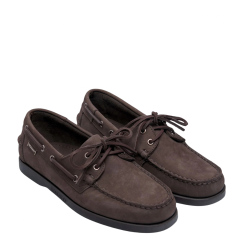 SEBAGO PORTLAND NABUCK TOTAL BROWN CHOCOLATE