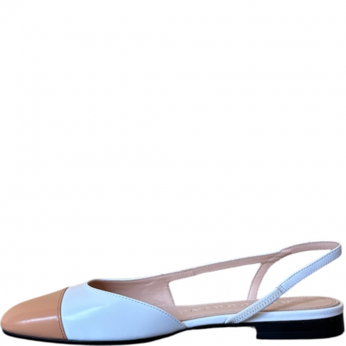 PROSPERINE 2645/ACW FLAT SHOES BIANCO/CAMEL 2
