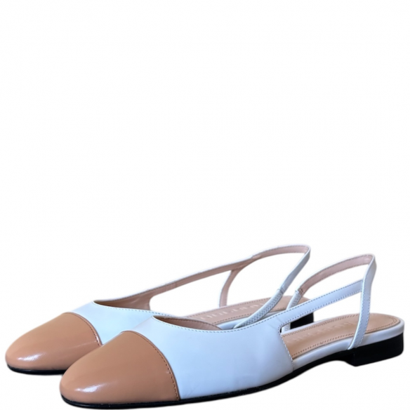 PROSPERINE 2645/ACW FLAT SHOES BIANCO/CAMEL