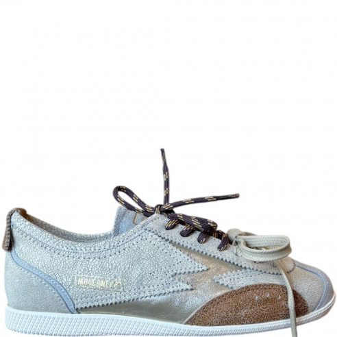 MOACONCEPT IK299 IKIGAI OFF WHITE CRACKLE COGNAC DETAIL...