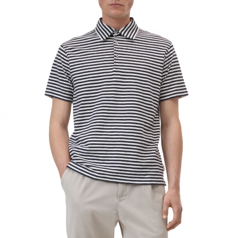 CLOSED STRIPED POLO DARK NIGHT