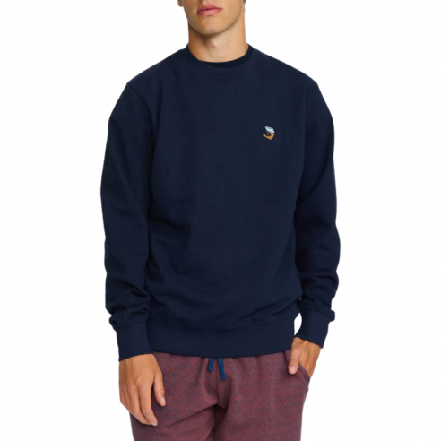 REVOLUTION 2807 PLA NAVY MELANGE CREWNECK