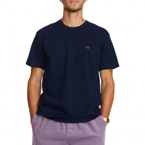 REVOLUTION 1149 SHR NAVY MELANGE APPLICATION T-SHIRT