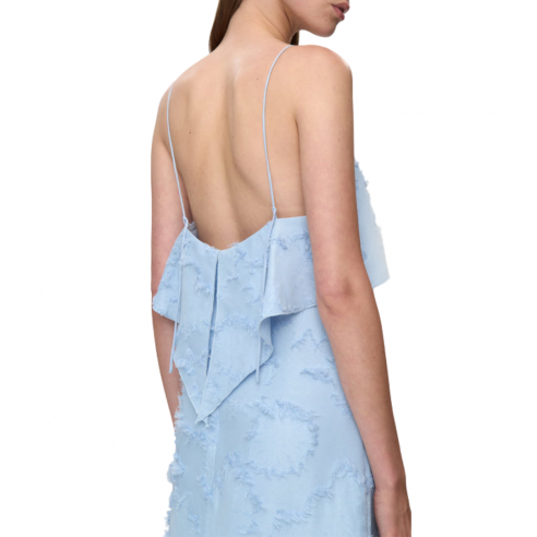 MINIMUM AIRA CSHMERE BLUE STRAP DRESS 2