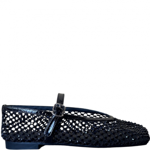 LOAFER CHRISTEN BALLET STRASS PATENT BLACK