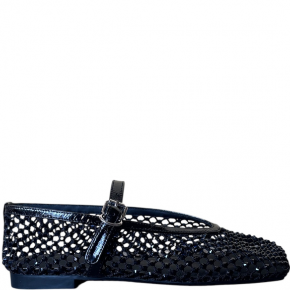 LOAFER CHRISTEN BALLET STRASS PATENT BLACK