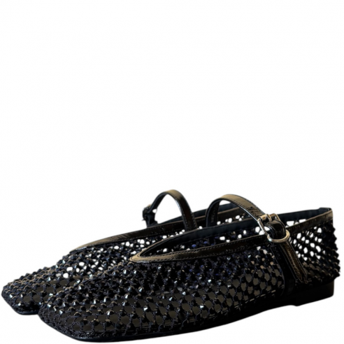 LOAFER CHRISTEN BALLET STRASS PATENT BLACK