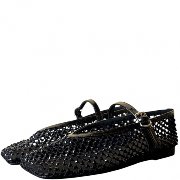 LOAFER CHRISTEN BALLET STRASS PATENT BLACK