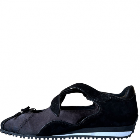 LOAFER JOY BALLET CRISS-CROCKID SUEDE/SATIN BLACK