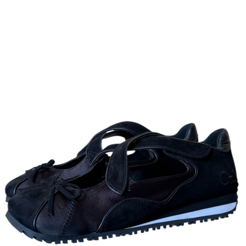 LOAFER JOY BALLET CRISS-CROCKID SUEDE/SATIN BLACK