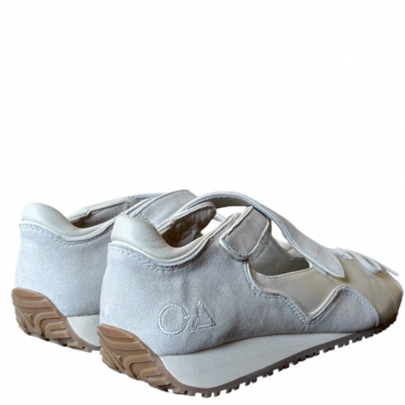 LOAFER JOY BALLET CRISS-CROCKID SUEDE/BABY CALF OFF-WHITE